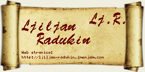 Ljiljan Radukin vizit kartica